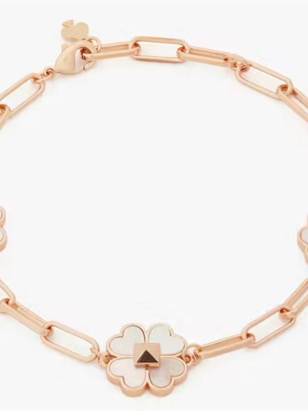 Kate Spade Spades & Studs Rose Gold Chain Bracelet NWT Reg $129